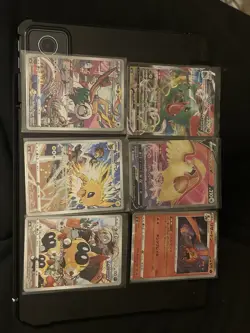 Pokemon Japanese Foil Full Art Lot 6 Cards Charizard Jolteon Rayquaza - Image 1