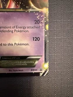 Pokemon TCG Mewtwo EX BW45 Holo Black Star Promo Card - Image 4