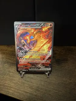 Pokemon TCG Team Rockets Moltres EX Holo Card 229/182 Sir Destined Rivals - Image 1