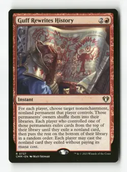 Guff Rewrites History - Commander Masters - #737 - Non-Foil - NM - MTG - Image 1