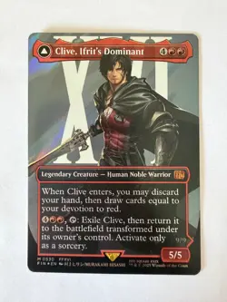Clive, Ifrit's Dominant (Surge Foil, Mythic Rare, FIN 530) - MTG Final Fantasy - Image 1