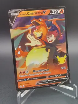 Pokemon Lance’s Charizard V SWSH133 Black Star Promo – Celebrations Mint 💎 - Image 1