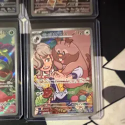 Pokemon TCG SV9a Full Art Holo Lot 4x Roselia Rotom Greedent Serperior - Image 4