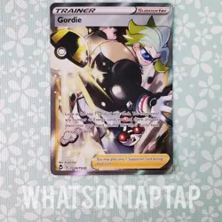 Pokemon Card Gordie TG24/TG30 Ultra Rare Sword Shield Silver Tempest Singles LP - Image 1