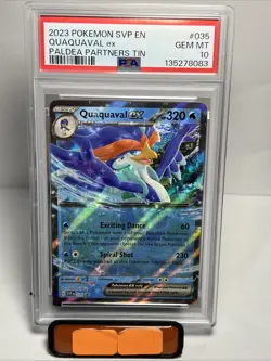 2023 POKEMON SV BLACK STAR PROMO SVP EN #35 QUAQUAVAL ex PSA 10 LOW POP - Image 1