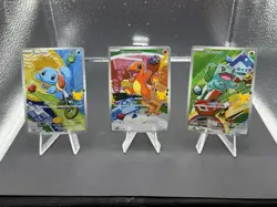 Pokemon First Partner Illustration Collection Bulbasaur Charmander Squirtle Set - Image 1