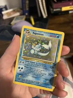 Pokemon Vaporeon 12/64 Holo Jungle Set Rare WOTC 1999 Vintage - Image 4
