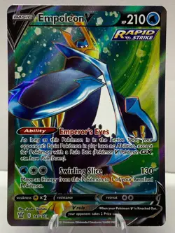 Pokemon Empoleon V 145/163 Battle Styles Sword & Shield FULL ART - Image 2
