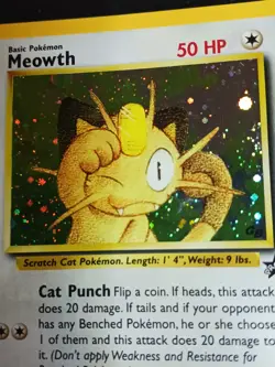Meowth #10 Black Star Promo GB(Game Boy) stamped Holo Rare Pokemon Card - Image 4