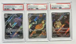 Pokemon Card Lot PSA Graded Team Rockets Meowth Raticate & Weezing 199 202 203 - Image 1