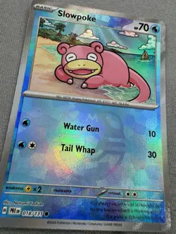 Slowpoke Masterball Reverse Holo 18/131 Pokemon Prismatic Evolutions MINT - Image 2