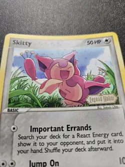 Pokemon EX Legend Maker Skitty Stamped Reverse Holo 64/92 NEAR MINT - Image 2