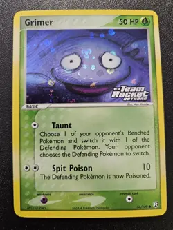 Pokemon Team Rocket Returns Grimer Stamped Reverse Holo 56/109 NEAR MINT - Image 1