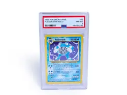 POKEMON * PSA 8 * POLIWRATH - HOLO - RARE GRADED 1999 WIZARDS NM-MT #13 13/102 - Image 2