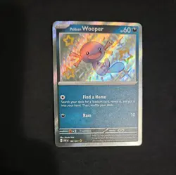 Paldean Wooper Shiny Rare SV: Paldean Fates 180/091 Holo - Pokemon 2024 - NM - Image 1