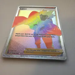 Lance 206/195 Ultra Rare Rainbow Full Art Trainer Pokemon SWSH Silver Tempest NM - Image 4