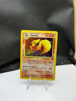 Pokemon Flareon Jungle Holo Rare 3/64 - Image 1