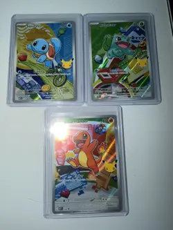Pokemon First Partner Illustration Collection MEP Bulbasaur Charmander Squirtle - Image 1