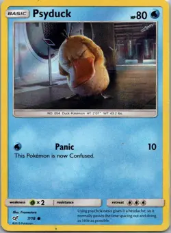 Pokemon TCG Psyduck 7/18 Detective Pikachu Holo LP - Image 1