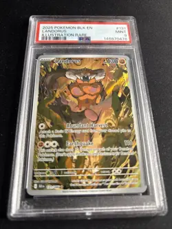 2025 Pokemon Black Bolt #131 Landorus IR PSA 9 - Image 1