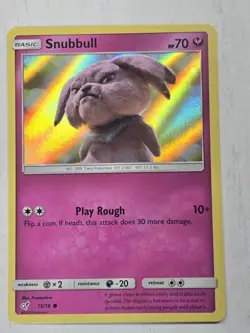 Pokemon TCG Snubbull (Holo Common) 15/18 Detective Pikachu Holo - Image 1