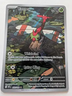 Pokemon Yanma 183/182 Sv10: Destined Rivals Illustration Rare Full Art Holo 70 … - Image 1
