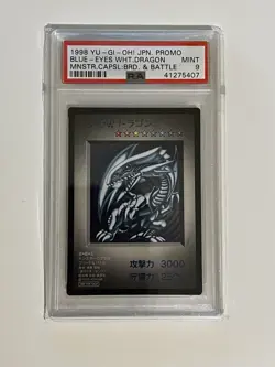 1998 Blue Eyes White Dragon Monster Capsule Breed And Battle PSA 9 - Image 1
