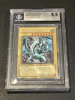 2002 Yu-Gi-Oh! Blue-Eyes White Dragon #BPT-003 BGS 8.5 - Image 1