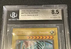 2002 Yu-Gi-Oh! Blue-Eyes White Dragon #BPT-003 BGS 8.5 - Image 2