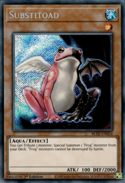 Substitoad BLTR 1st Ed Secret Rare NM Yugioh - Image 1