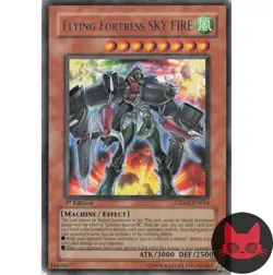 Yugioh Flying Fortress SKY FIRE CRMS-EN016 Rare 1st Edition MP - Image 1