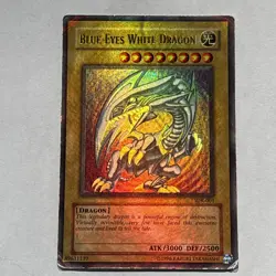 Blue-Eyes White Dragon Heavy Holo Bleed Error SDK-001 Ultra Unlim Yu-Gi-Oh MP - Image 2