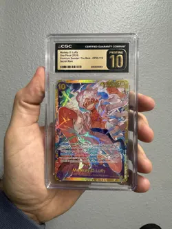 2023 One Piece OP05 Awakening New Era Monkey D. Luffy #119 SEC CGC Pristine 10 - Image 1