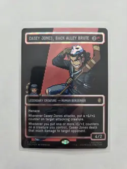 Casey Jones Back Alley Brute Borderless Surge Foil TMNT 90 MTG MINT - Image 3