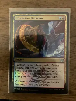 MTG - Expressive Iteration - Strixhaven: School of Mages - Foil ~ Near Mint - Image 1
