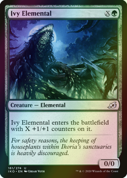 MTG Ivy Elemental Foil ** Ikoria: Lair of Behemoths ** English (NM) - Image 1