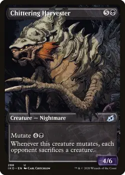MTG Chittering Harvester Showcase ** Ikoria: Lair of Behemoths ** English (NM) - Image 1