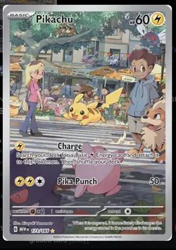 2023 POKEMON MEW EN-151 ILLUSTRATION RARE #173 PIKACHU PSA 10! - Image 1