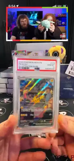 2023 POKEMON MEW EN-151 ILLUSTRATION RARE #173 PIKACHU PSA 10! - Image 2