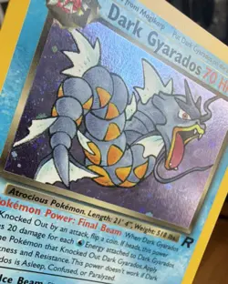 Pokemon Dark Gyarados Team Rocket Holo Rare 8/82 70 HP Wizards of the Coast - Image 2