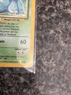 Base Set Pokemon TCG Venusaur 15/102 Rare Holo - Image 5