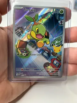 Pokemon First Partner Illustration Rare Turtwig Chimchar Piplup 30th Anniversary - Image 2