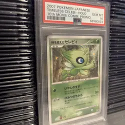2007 Pokemon Japanese Timeless Celebi Holo 10th Movie Commemorative PSA 10 - Image 2