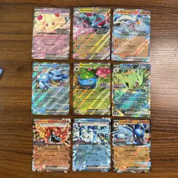 Pokemon TCG Scarlet & Violet Stamped Double Rare Holo Ex Mixed Card Lot - Image 2