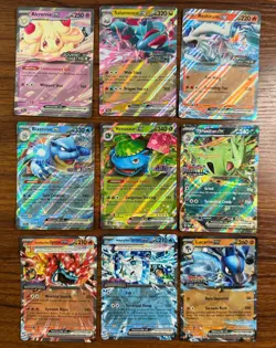 Pokemon TCG Scarlet & Violet Stamped Double Rare Holo Ex Mixed Card Lot - Image 5