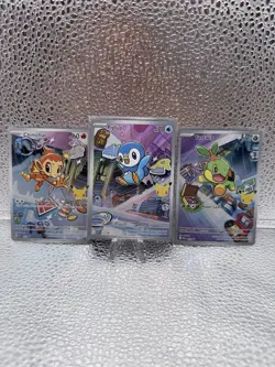Chimchar Turtwig Piplup First Partner Illustration Collection Promo Set Pokemon - Image 1