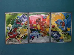 Pokemon Bulbasaur Charmander Squirtle MEP 037 038 039 First Partner Promo Gen 1 - Image 1