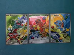 Pokemon Bulbasaur Charmander Squirtle MEP 037 038 039 First Partner Promo Gen 1 - Image 2