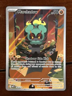 Pokemon Mega Evolution Marshadow 146/132 Illustration Rare Holo - Image 1
