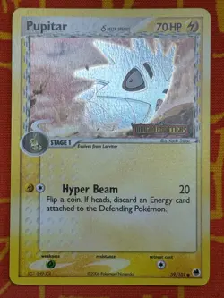 POKEMON TCG PUPITAR 59/101 REVERSE HOLO STAMPED COMMON EXC DRAGON FRONTIERS - Image 1